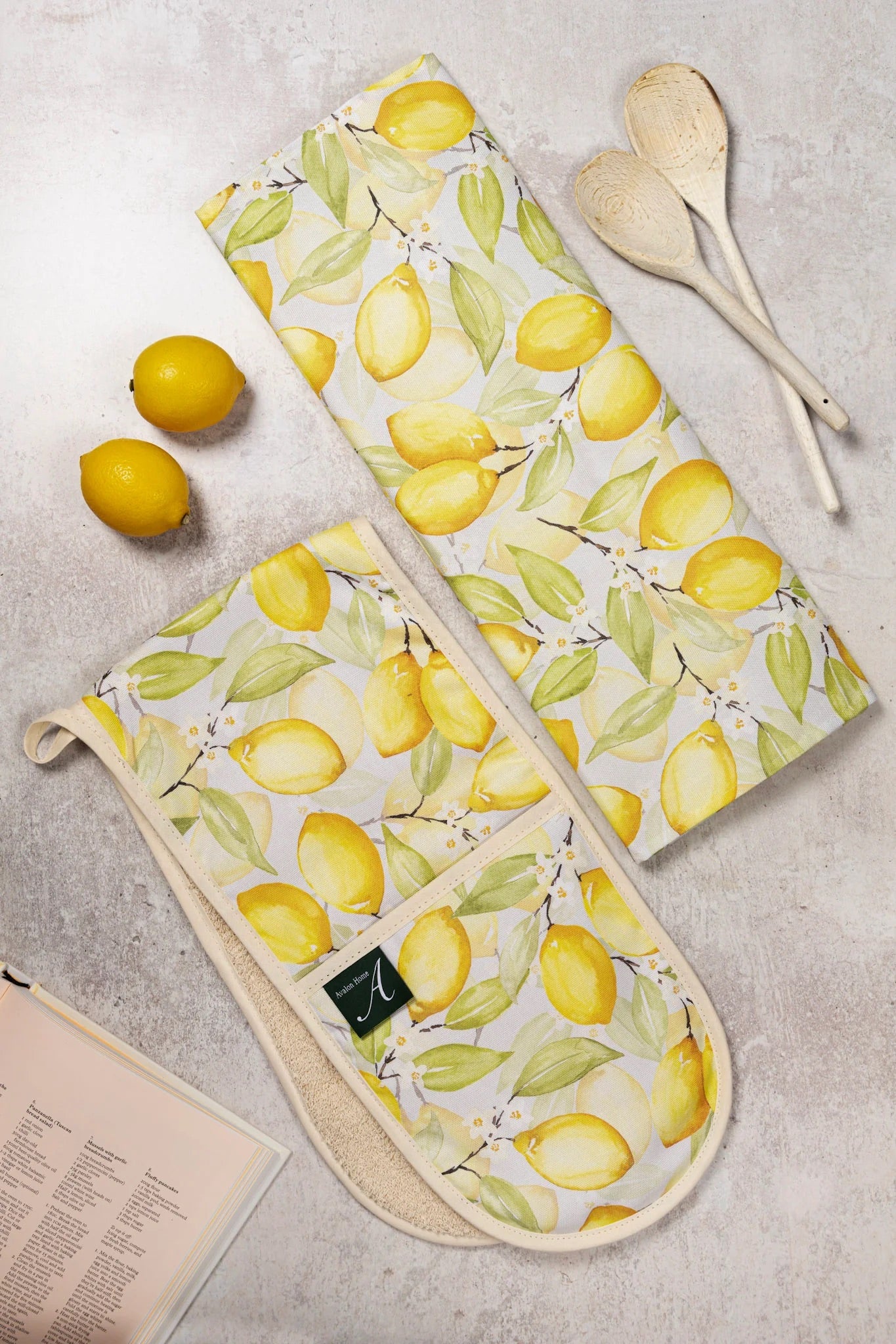 Summer Lemon Double Oven Glove