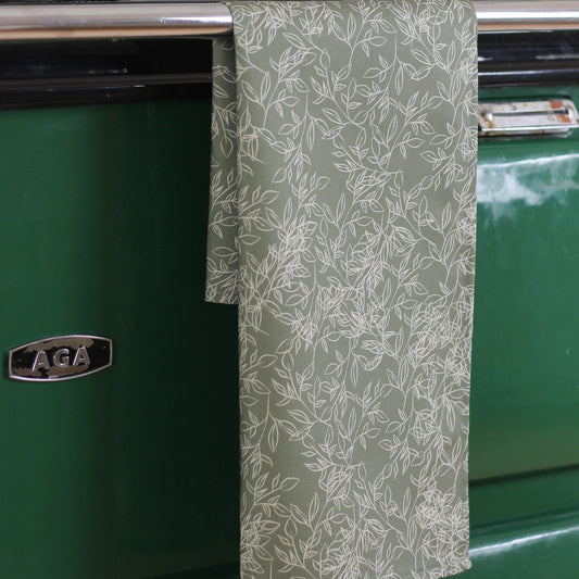 Botanical Green Tea Towel
