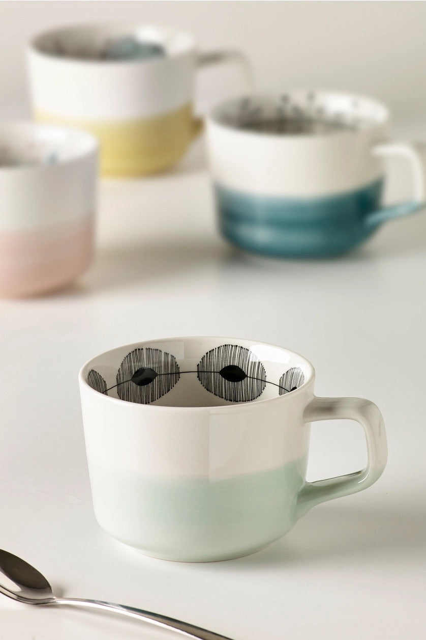 Pale Green Dewdrop Mug
