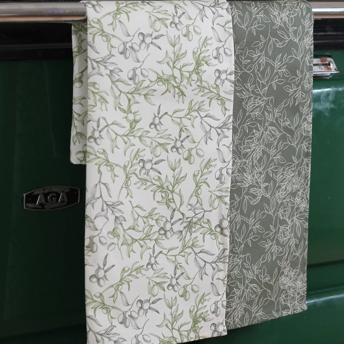 Botanical Green Tea Towel