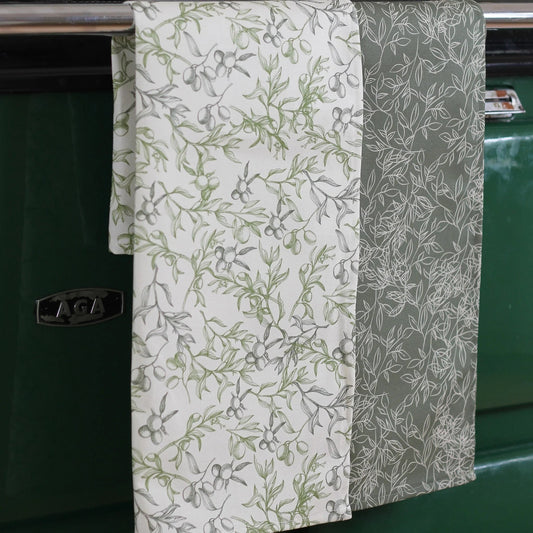 Botanical White Tea Towel