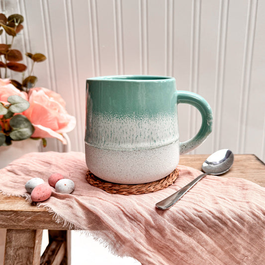 mint green mojave glazed mug