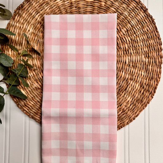 Pink Gingham Tea Towel