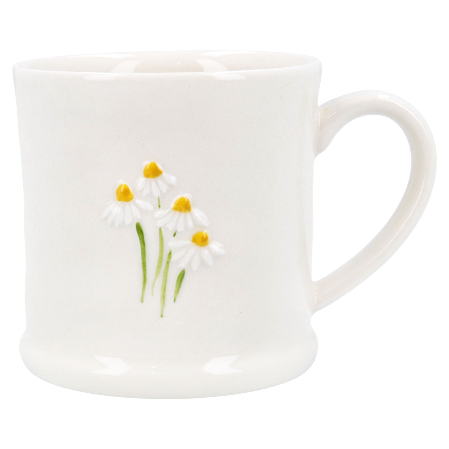 White Daisy Stoneware Mini Mug