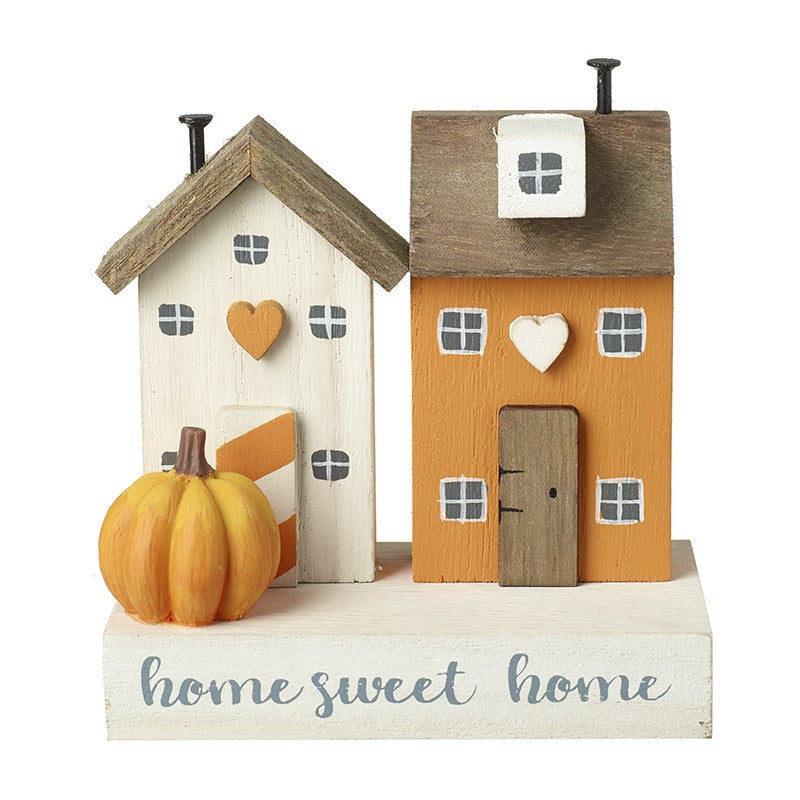'Home Sweet Home' Autumn Wooden Block