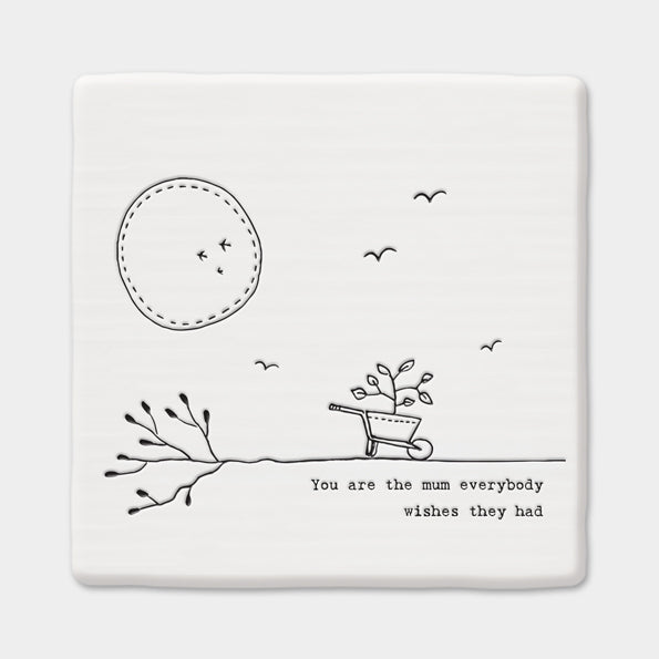 East of India 'You are the Mum' Square Coaster
