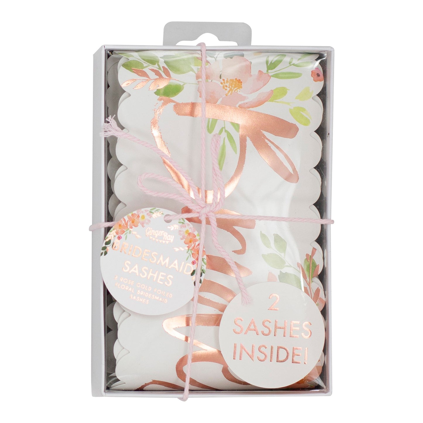 Bridesmaid Floral Sash (Set of 2)