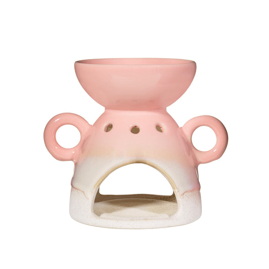 Mojave Glazed Oil Burner - Pink