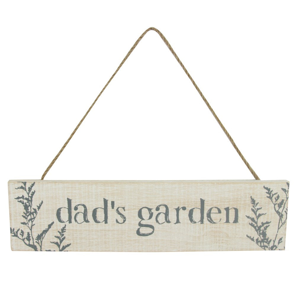 Dad's Garden Wooden Sign