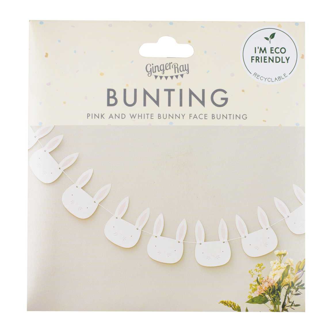 Easter Bunny Face Bunting