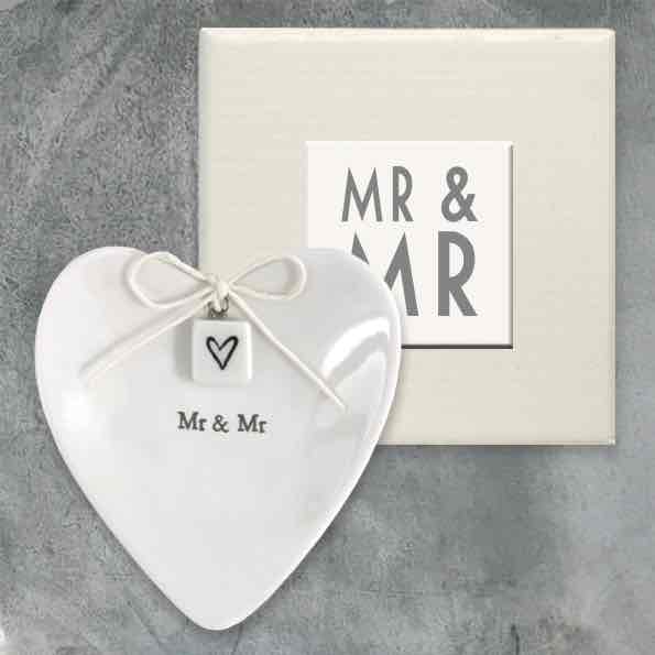 Mr and Mr Ring porcelain ring dish