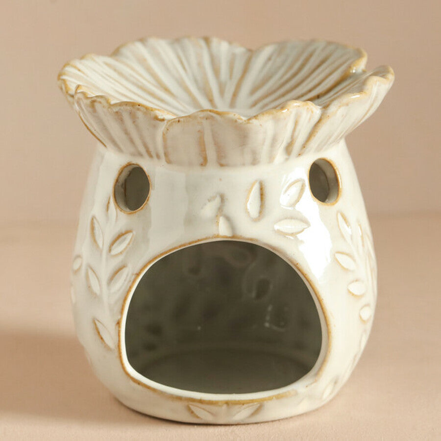 Ceramic Floral Wax Burner