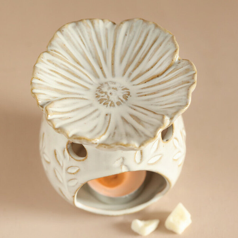 Ceramic Floral Wax Burner