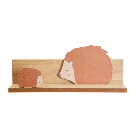 hedgehog shelf on white background
