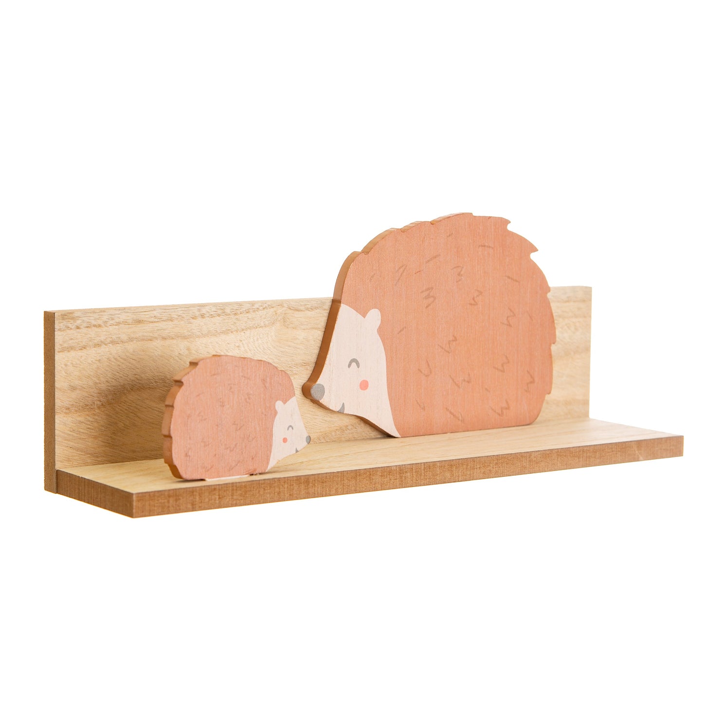 hedgehog shelf from the side on a white background
