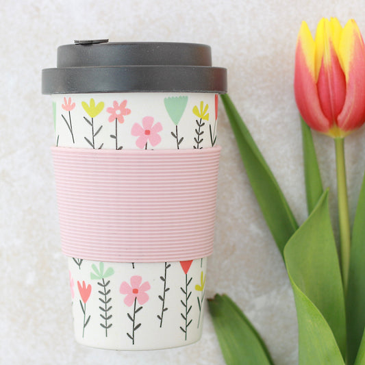 Caroline Gardner Fleur Bamboo Coffee Cup