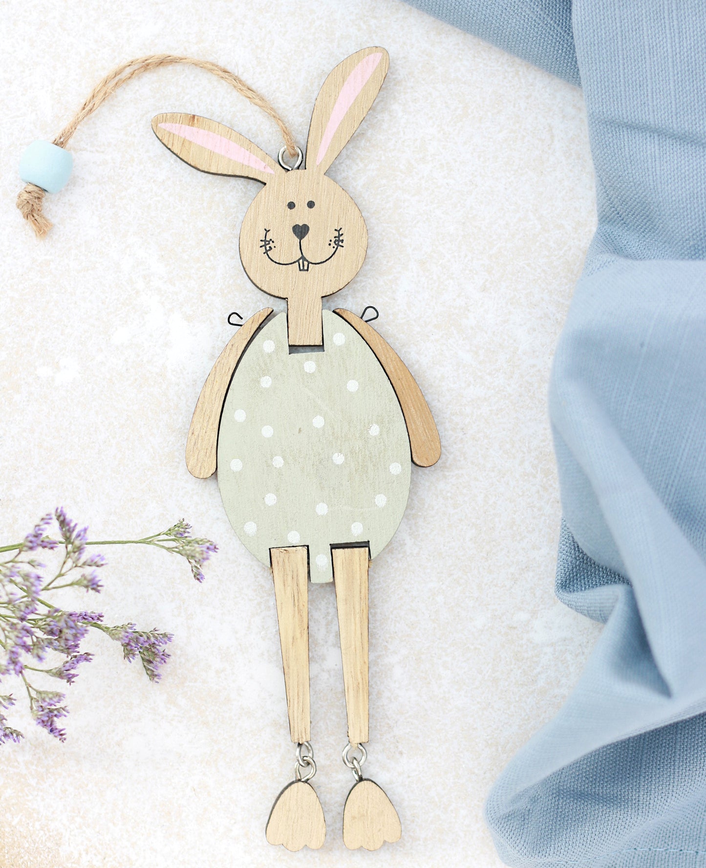 Blue Dangling Rabbit