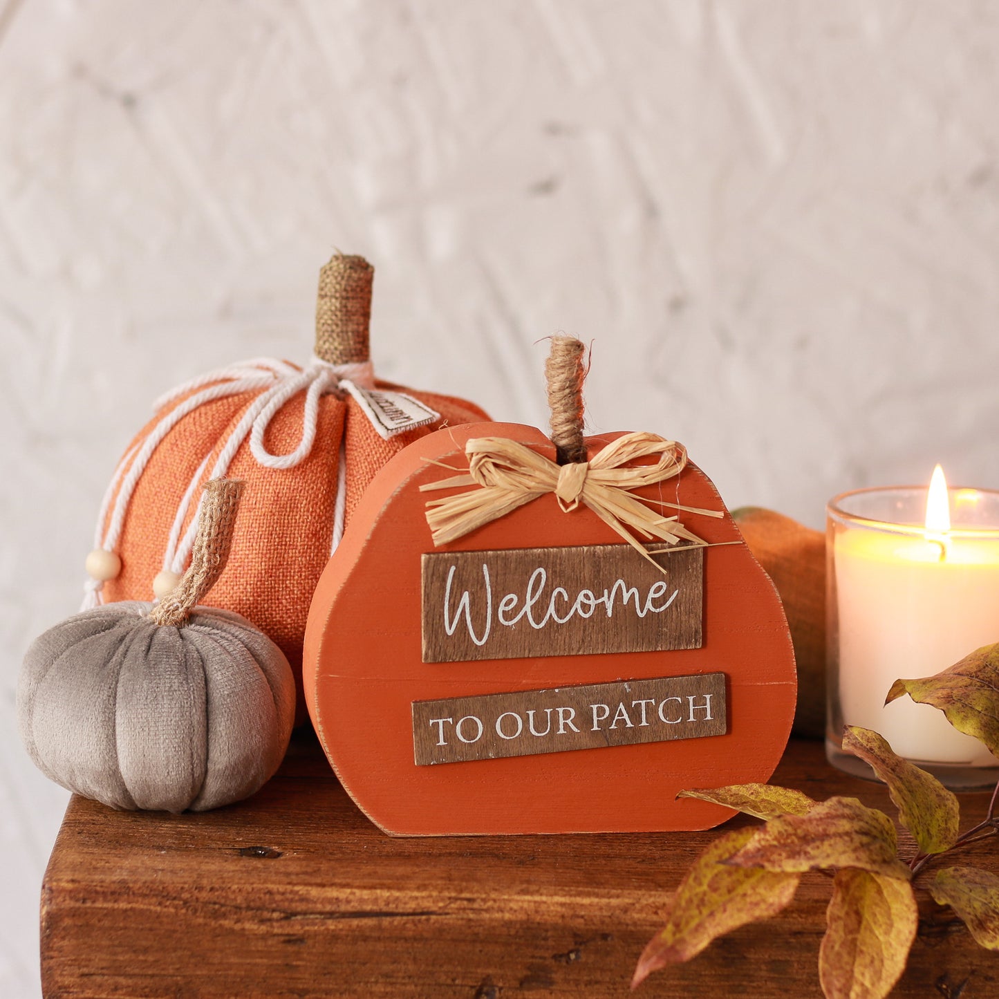 'Welcome to our Patch' Pumpkin