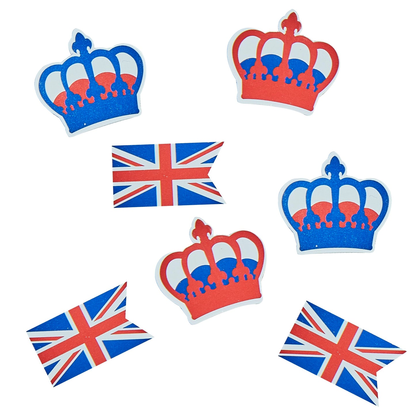 Crown and Flag Table Confetti