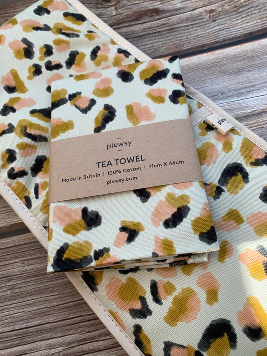Leopard Print Tea Towel