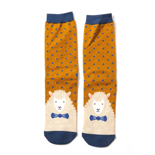 Mr Heron Sheep Socks - Mustard Yellow