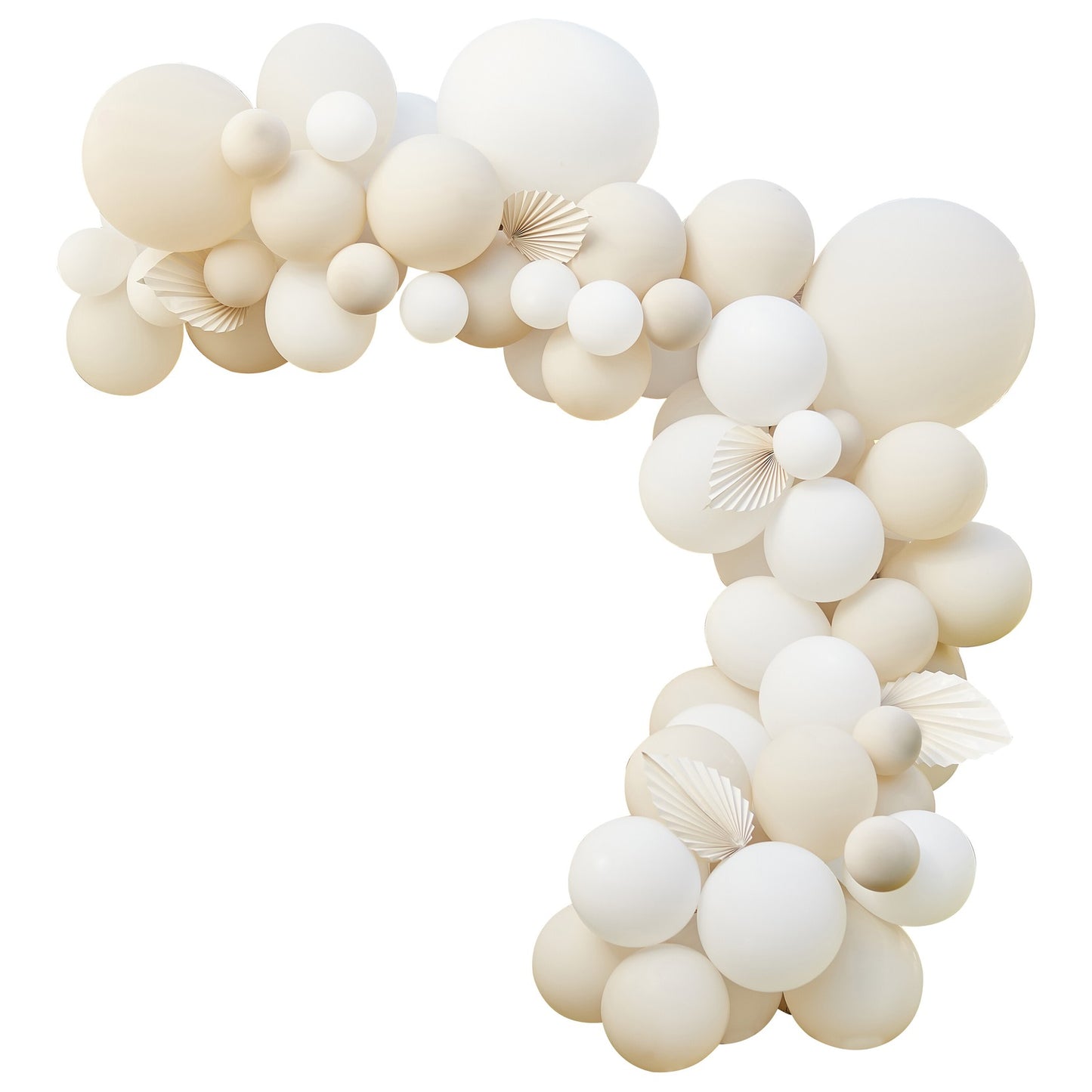 Nude and White Balloon Arch Kit