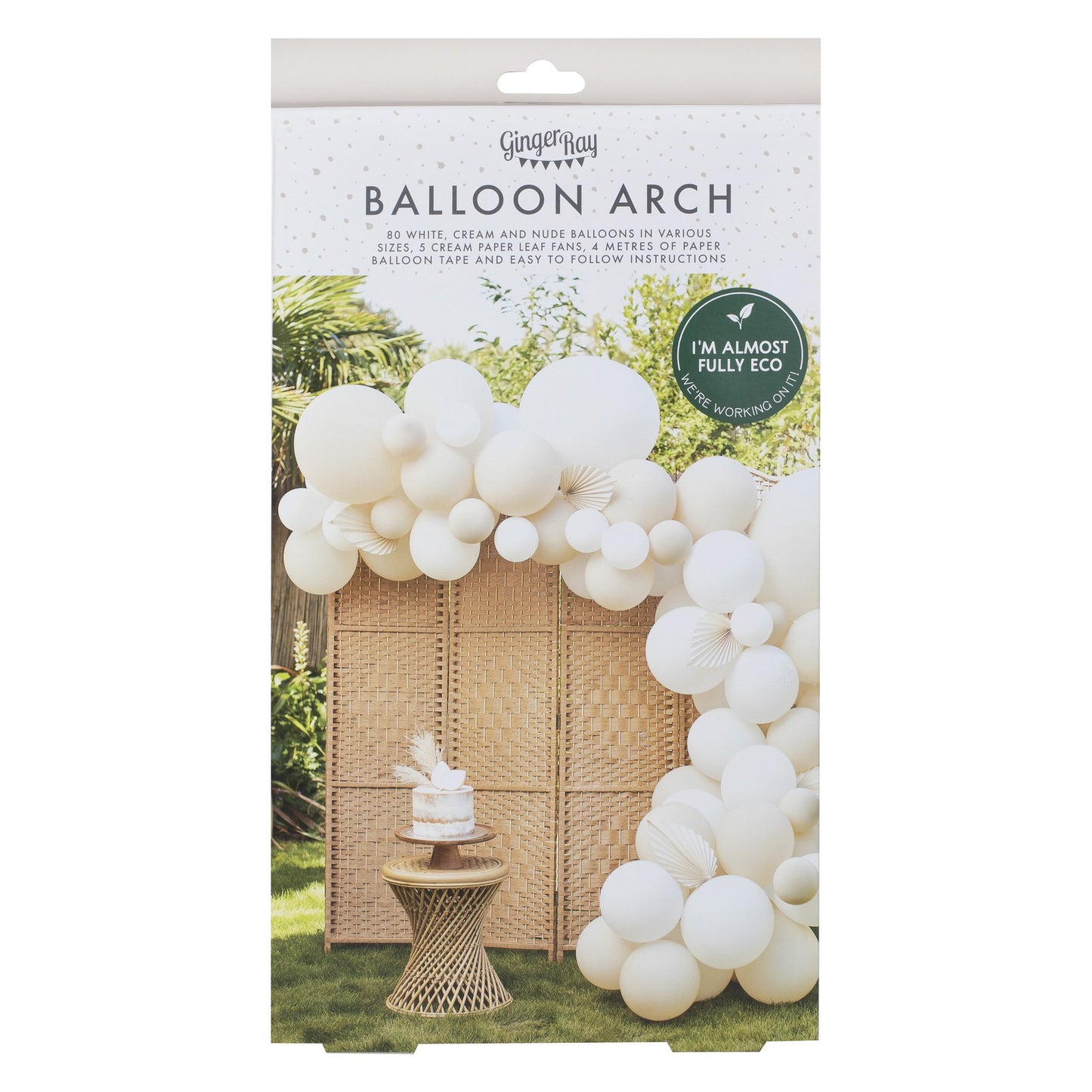 Nude and White Balloon Arch Kit
