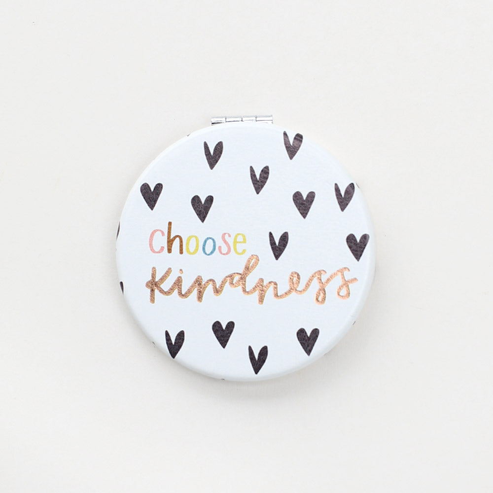 choose kindness mirror on a white background