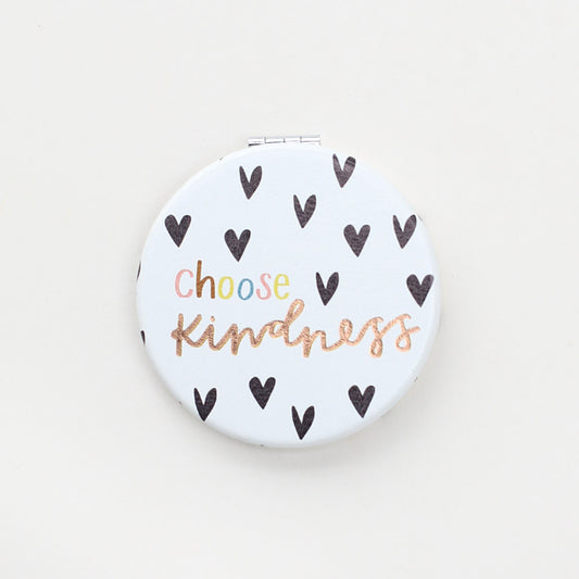 choose kindness mirror on a white background