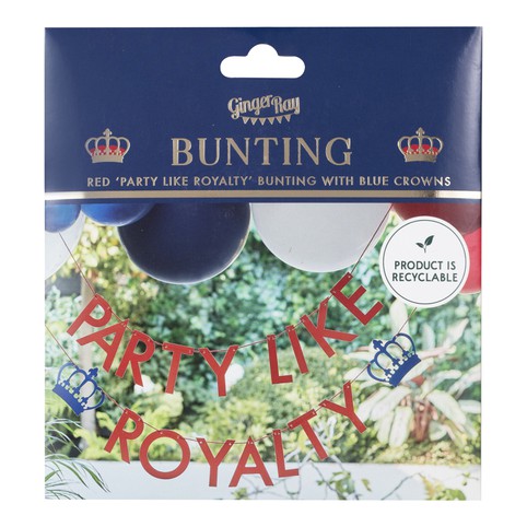 'Party Like Royalty' Paper Bunting