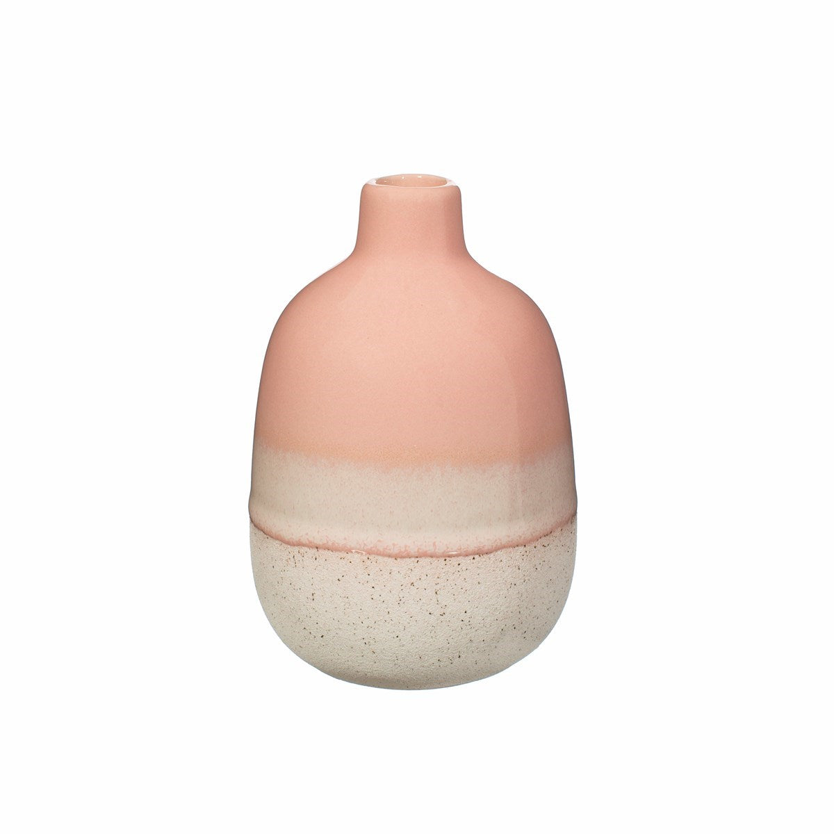 Pink Mojave Vase on a White Background