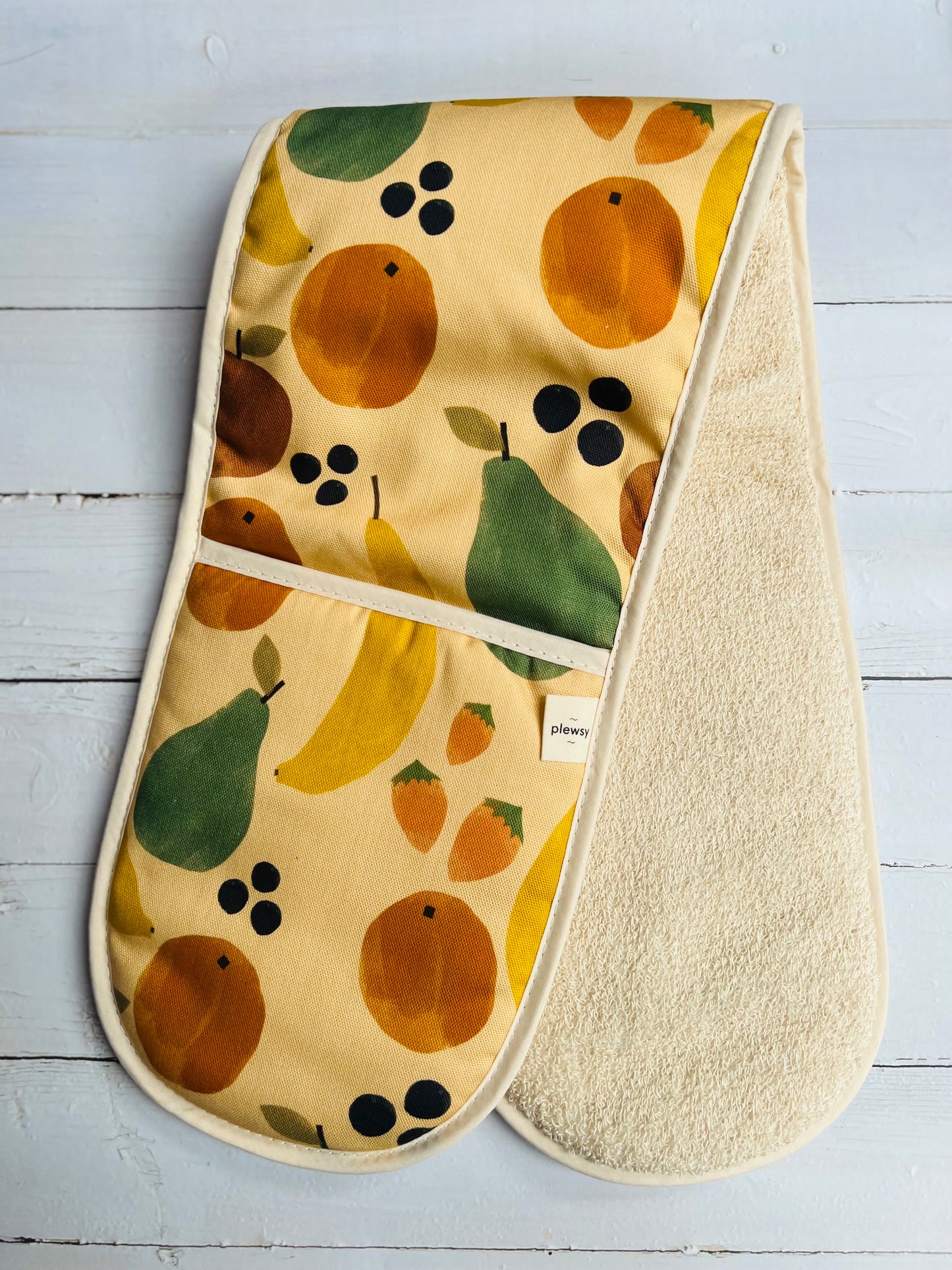 Fruit Print Double Oven Glove