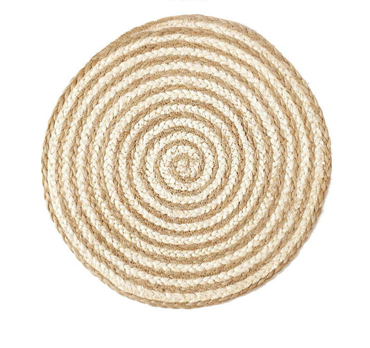 Spiral Placemat on white background 