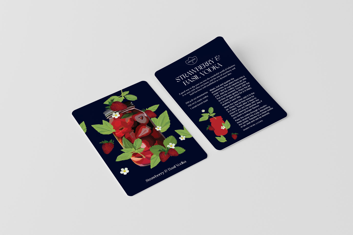 Botanical Cocktail Recipe Cards (Pack of 50)