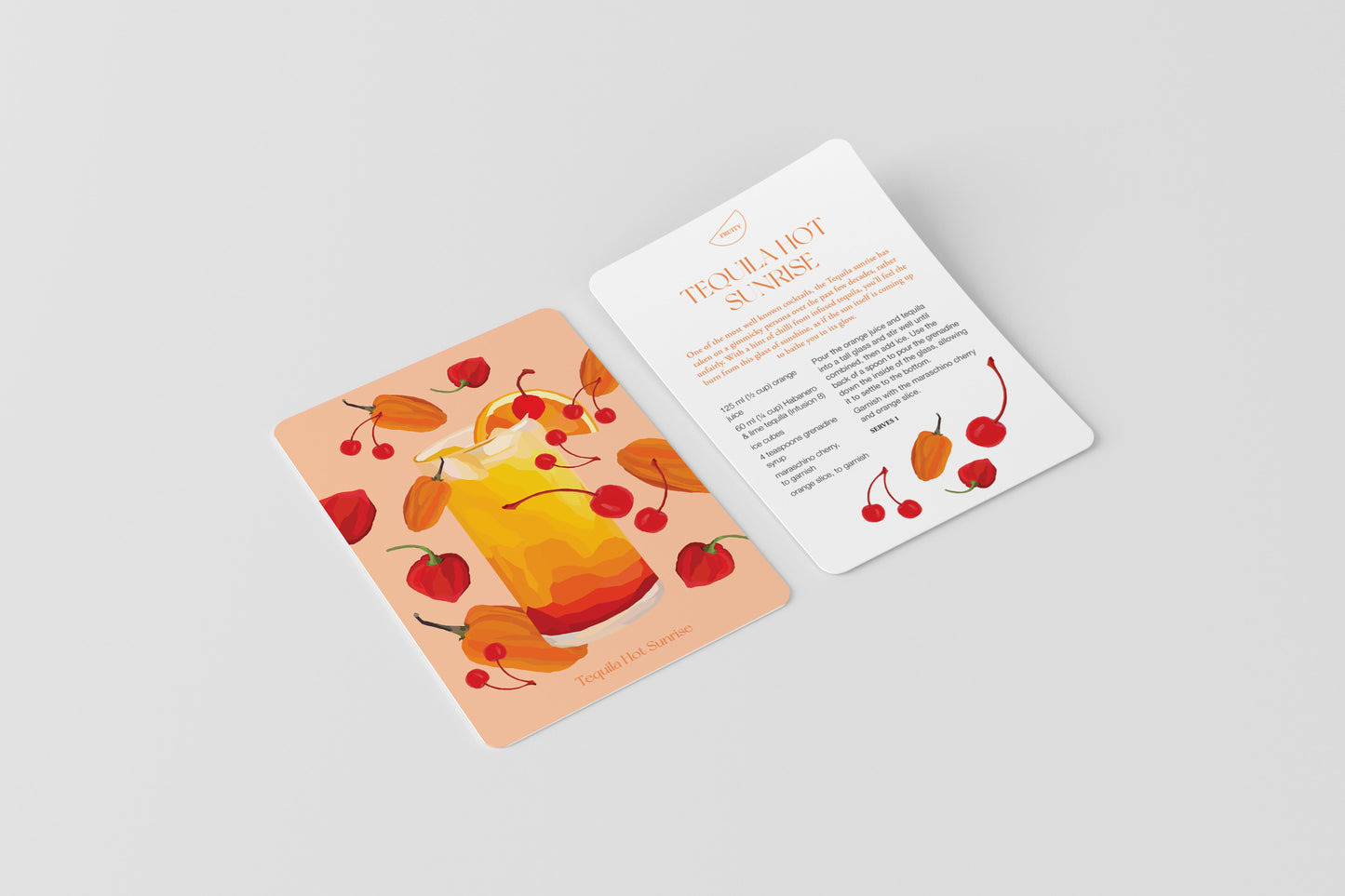 Botanical Cocktail Recipe Cards (Pack of 50)