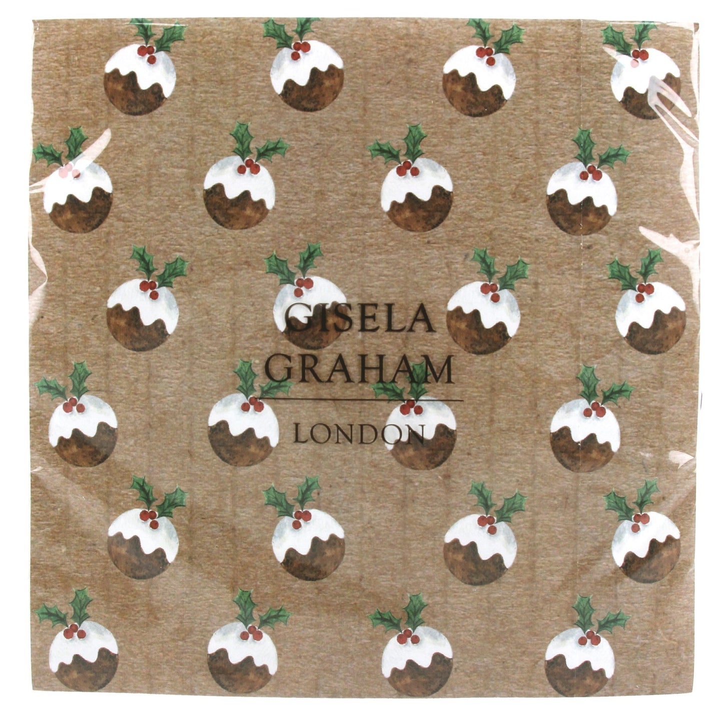Christmas Pudding Paper Napkins (pack of 20)