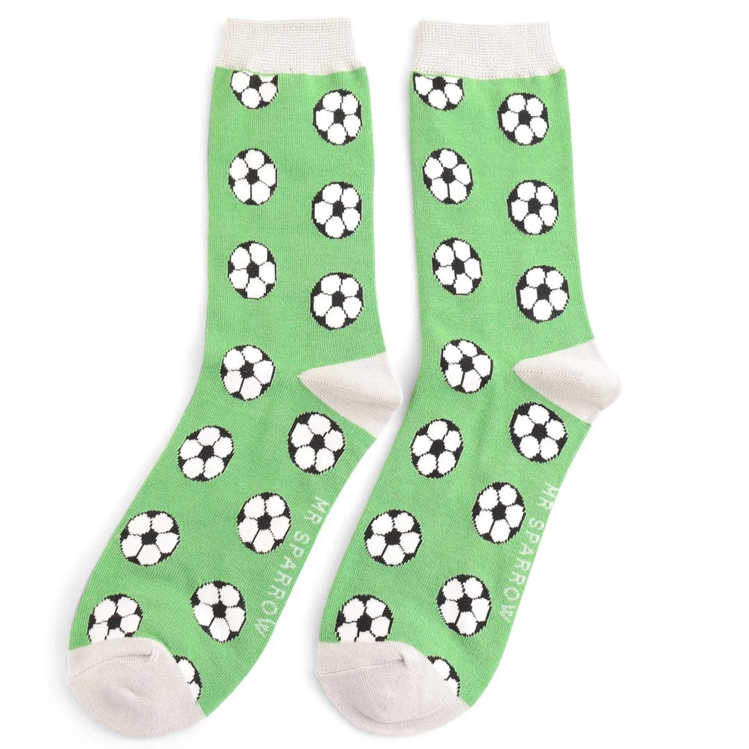 Mr Heron Green Football Socks