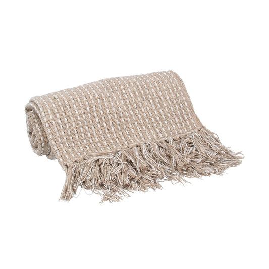 Woven Natural Blanket Throw