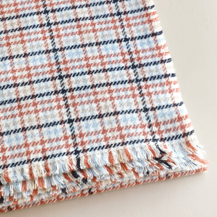 Tweed Checked Autumn Scarf