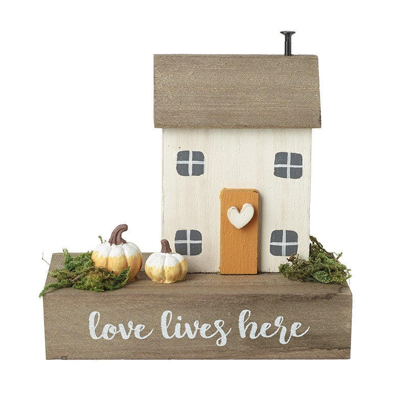Love Lives Here Wooden Cottage
