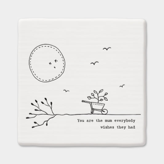 East of India 'You are the Mum' Square Coaster
