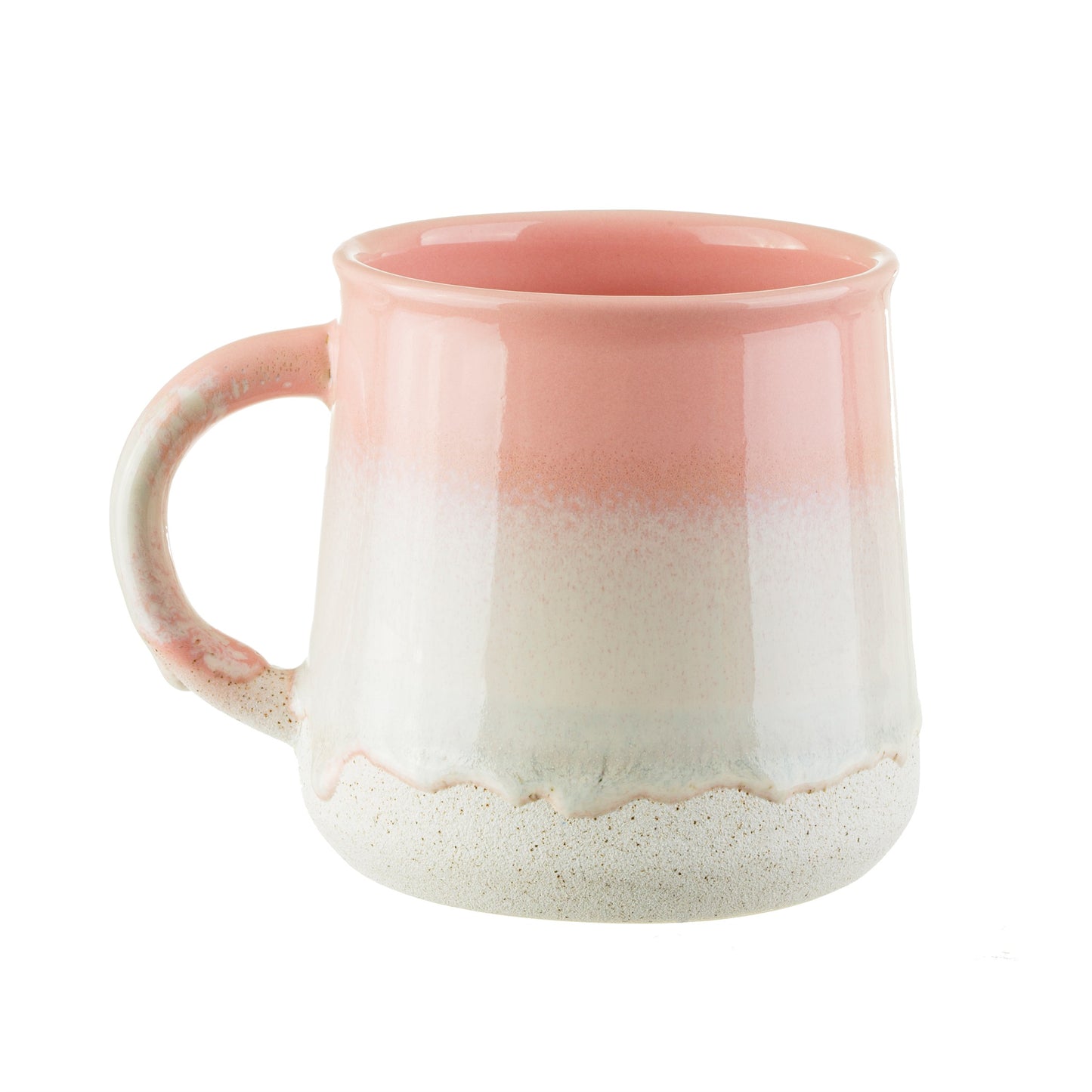 pink ombre mug on white background