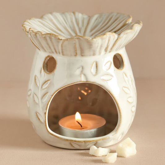 Ceramic Floral Wax Burner