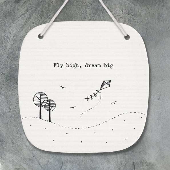 Porcelain Sign - Fly High, Dream Big