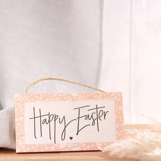 Happy Easter Wooden Hanging Sign