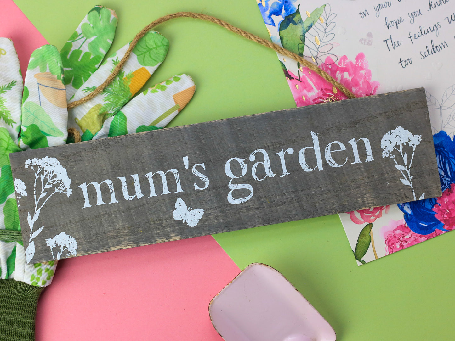 Mum's Garden Wooden Sign