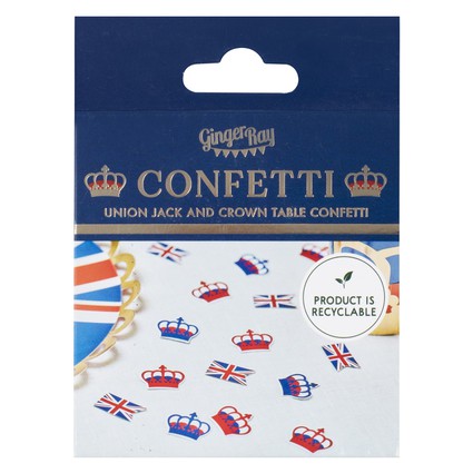 Crown and Flag Table Confetti