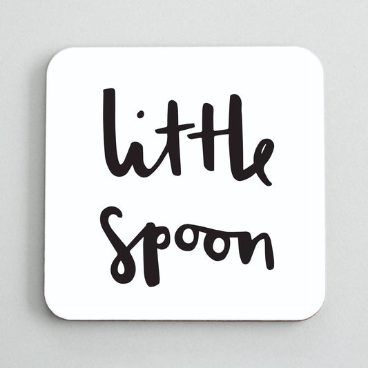 'Little Spoon' Square Drink Coaster
