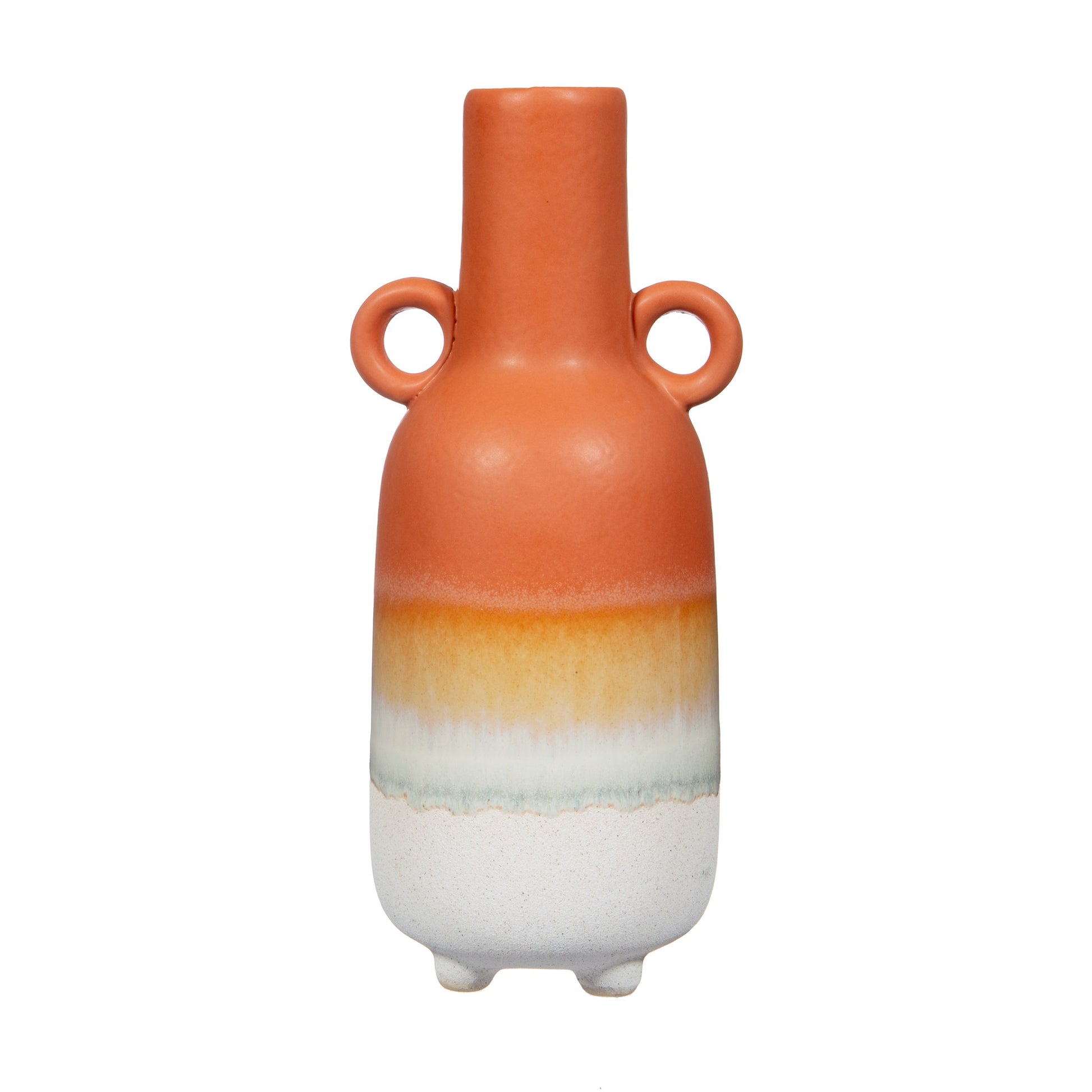 Terrracotta Ombre Vase with a white background