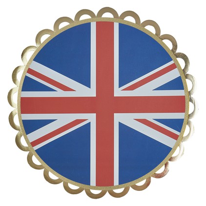 Royal Coronation Union Jack Paper Plates